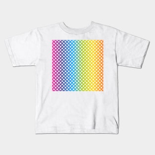 Full Spectrum Weave Pattern (White) Kids T-Shirt